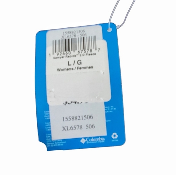 Womens Columbia Fleece Jacket. NWT. Pretty purple color!  Size L US. - Picture 2 of 3